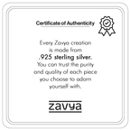 Azure Circle Rhodium-Plated 925 Sterling Silver Women's Ring (Adjustable)