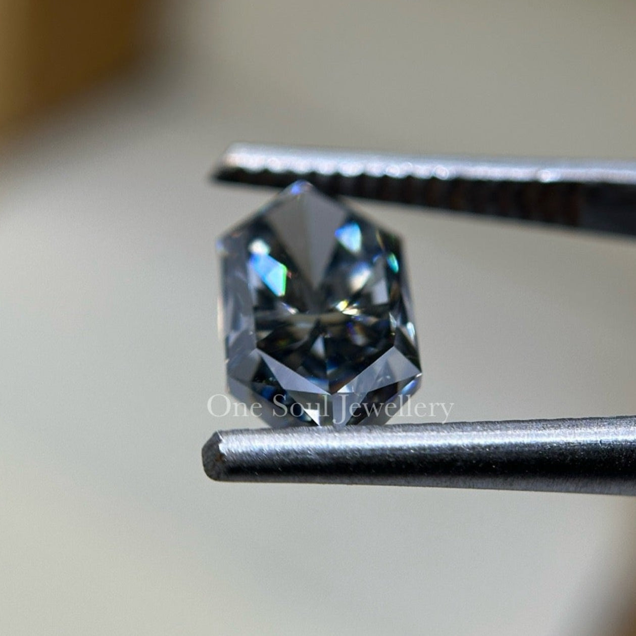 Dark Grey Dutch Marquise Loose Moissanite, Vintage 2.00 CT Marquise Moissanite for Engagement Ring, Handcrafted Diamond for Unique Jewelry
