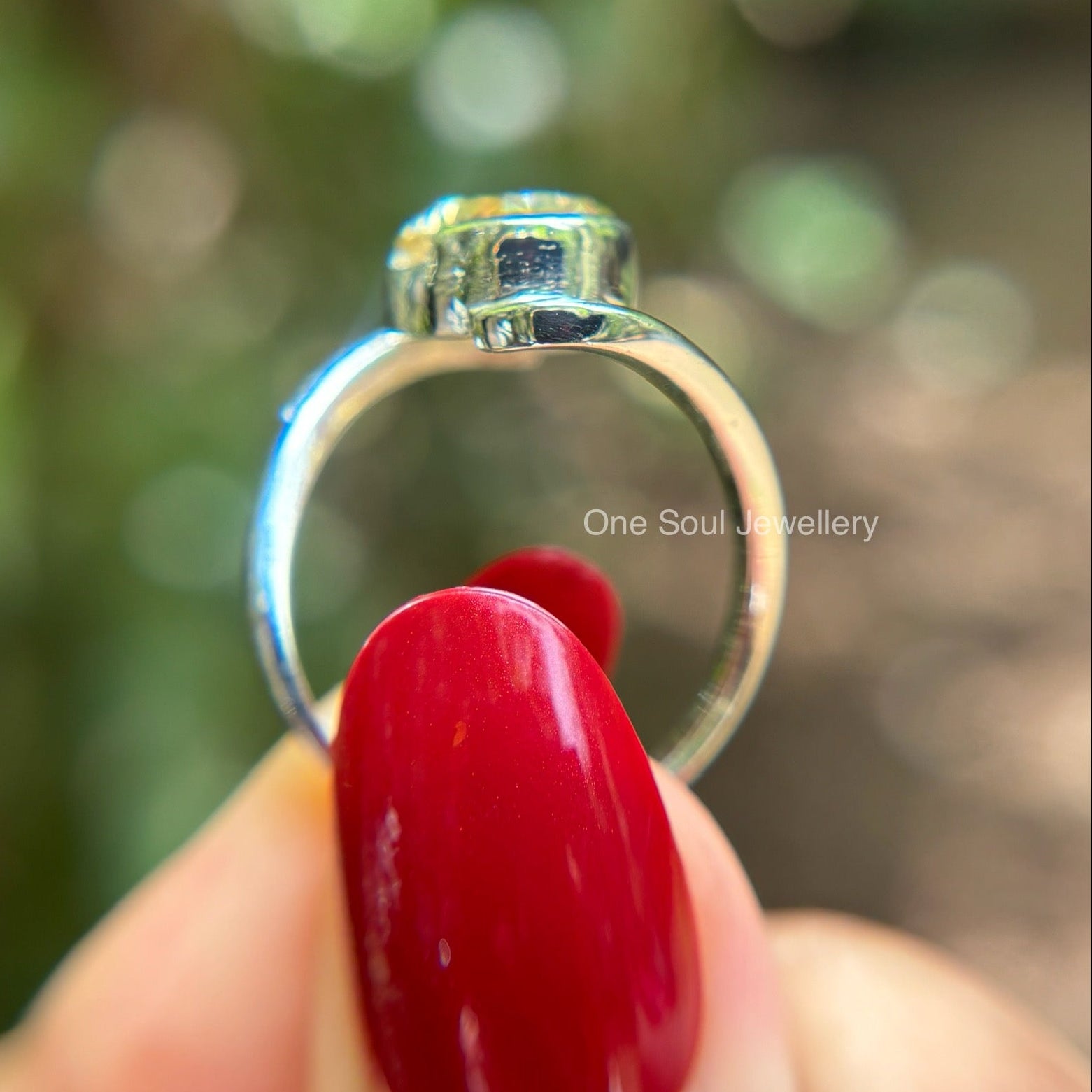 Oval Canary Yellow Moissanite Engagement Ring, Oval Solitaire Wedding Ring, Bezel Set, Bypass Shank, White Gold Ring, Anniversary Gifts