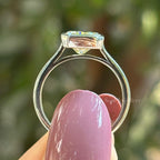 Radiant Cut Yellow Moissanite Engagement Ring, 3.00 CT Radiant Cut Wedding Ring, Bezel Set Solitaire Ring, Anniversary Gift for Her