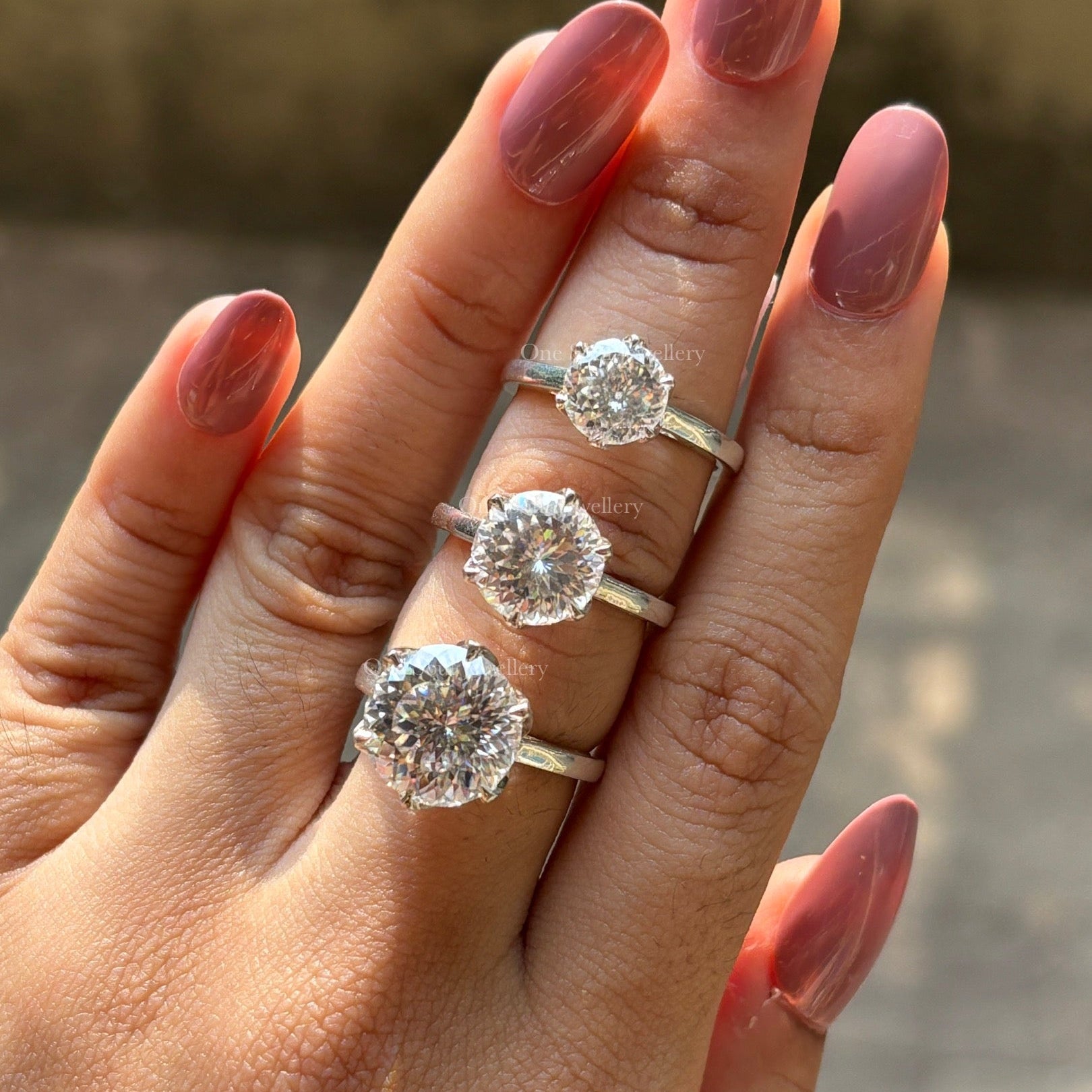 Solitaire Portuguese Cut Engagement Ring, Tulip Basket Set Wedding Ring, White Gold Ring, Proposal Ring, Claw Prong, Anniversary Gift Ring