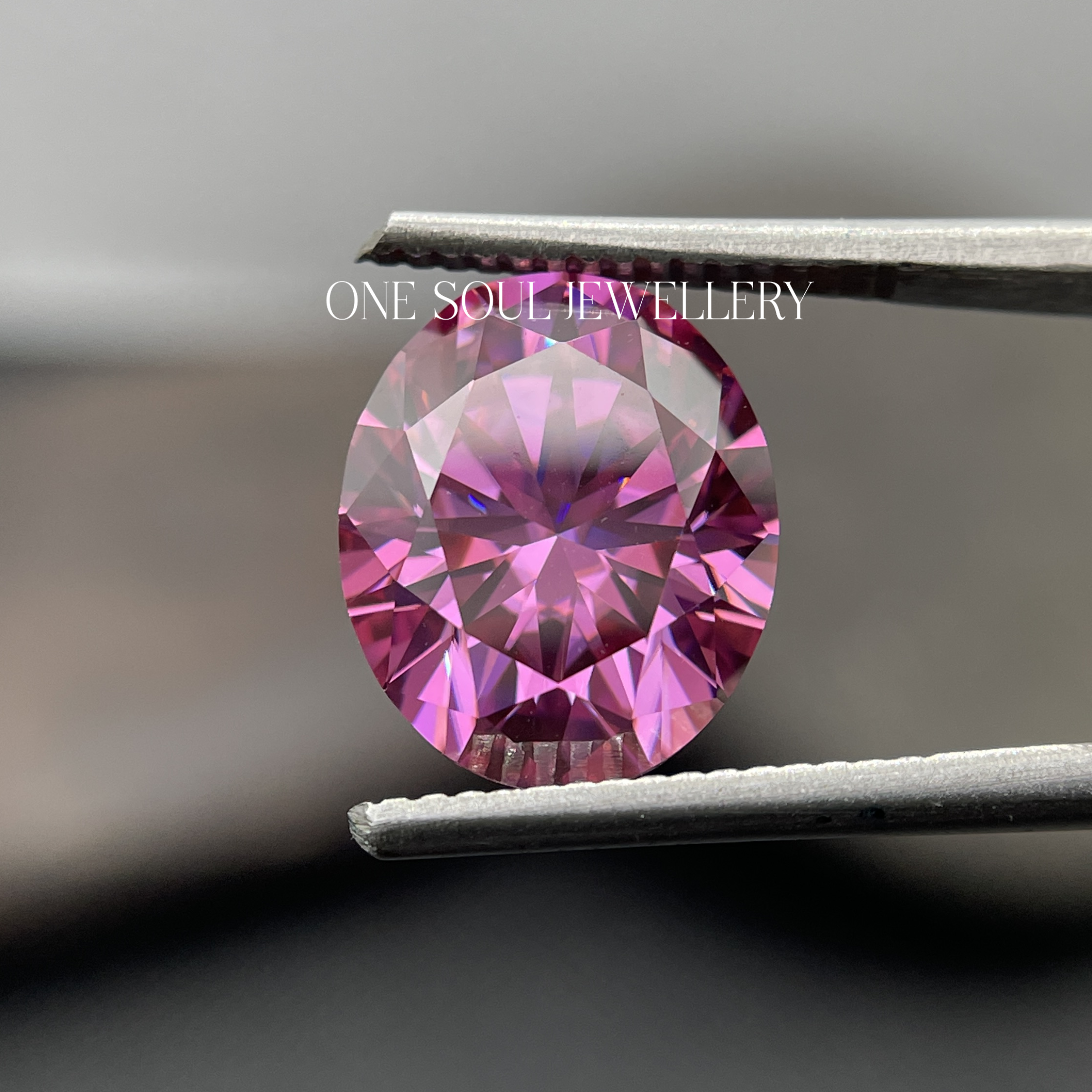 Oval Shape Pink Color VVS Loose Moissanite / 10MM x 12MM Oval Pink Moissanite for Jewelry, Necklace, Engagement Ring / Fancy Moissanite Gift