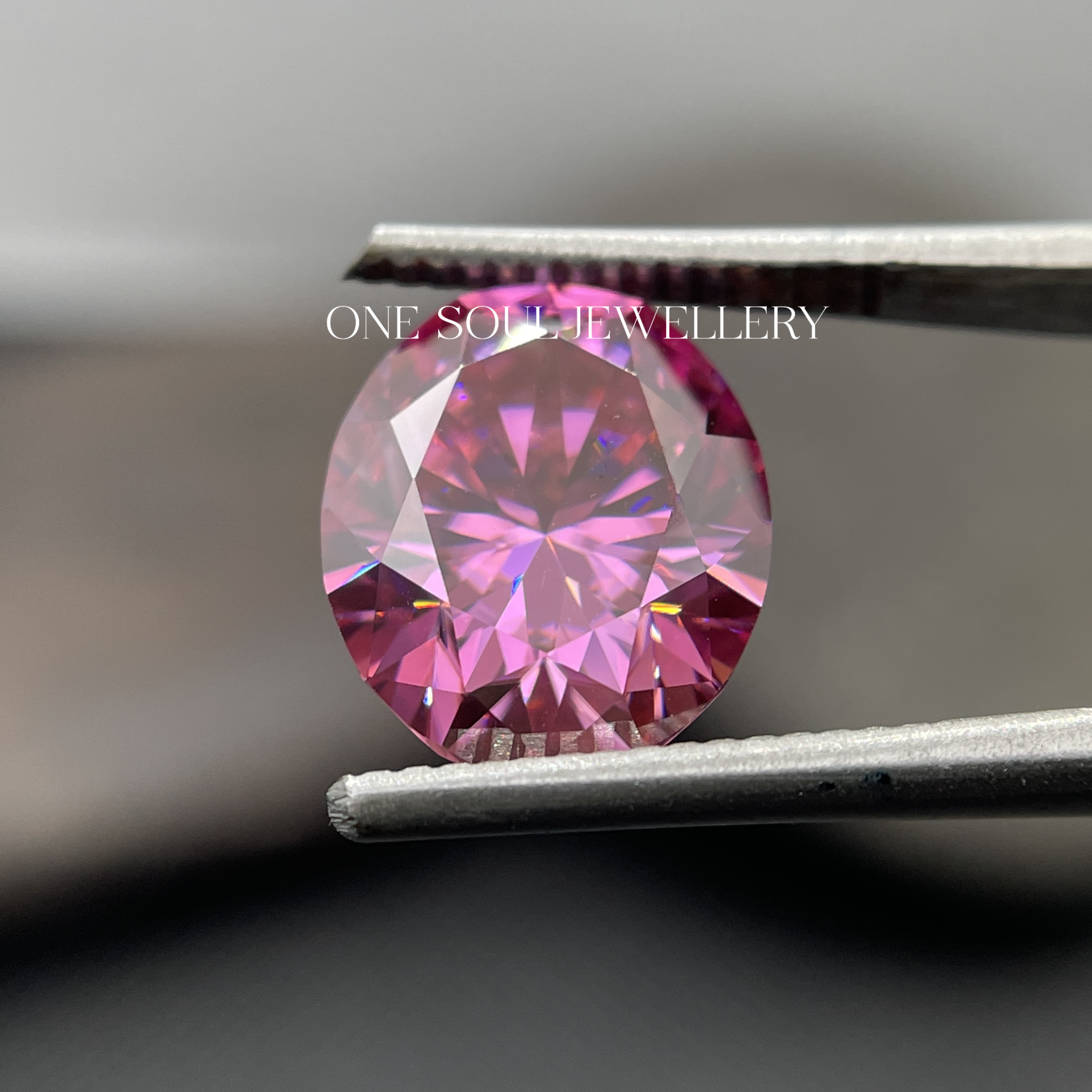 Oval Shape Pink Color VVS Loose Moissanite / 10MM x 12MM Oval Pink Moissanite for Jewelry, Necklace, Engagement Ring / Fancy Moissanite Gift