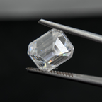 5.00 CT Colorless Emerald Cut Moissanite Gemstone, D VVS Emerald Moissanite for Engagement Ring, Certified Moissanite for Jewelry Making
