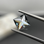 1.00 to 5.00 CT Dark Grey Princess Cut Loose Moissanite Stone. Fancy Grey Moissanite for Engagement Ring. Wholesale Price. VVS1 Grade Stone