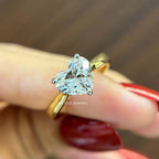 2.00 CT Heart Cut Lab Diamond Engagement Ring, Solitaire Wedding Ring, Unique. Proposal Ring, IGI Certified Anniversary Gifts, Bridal Ring