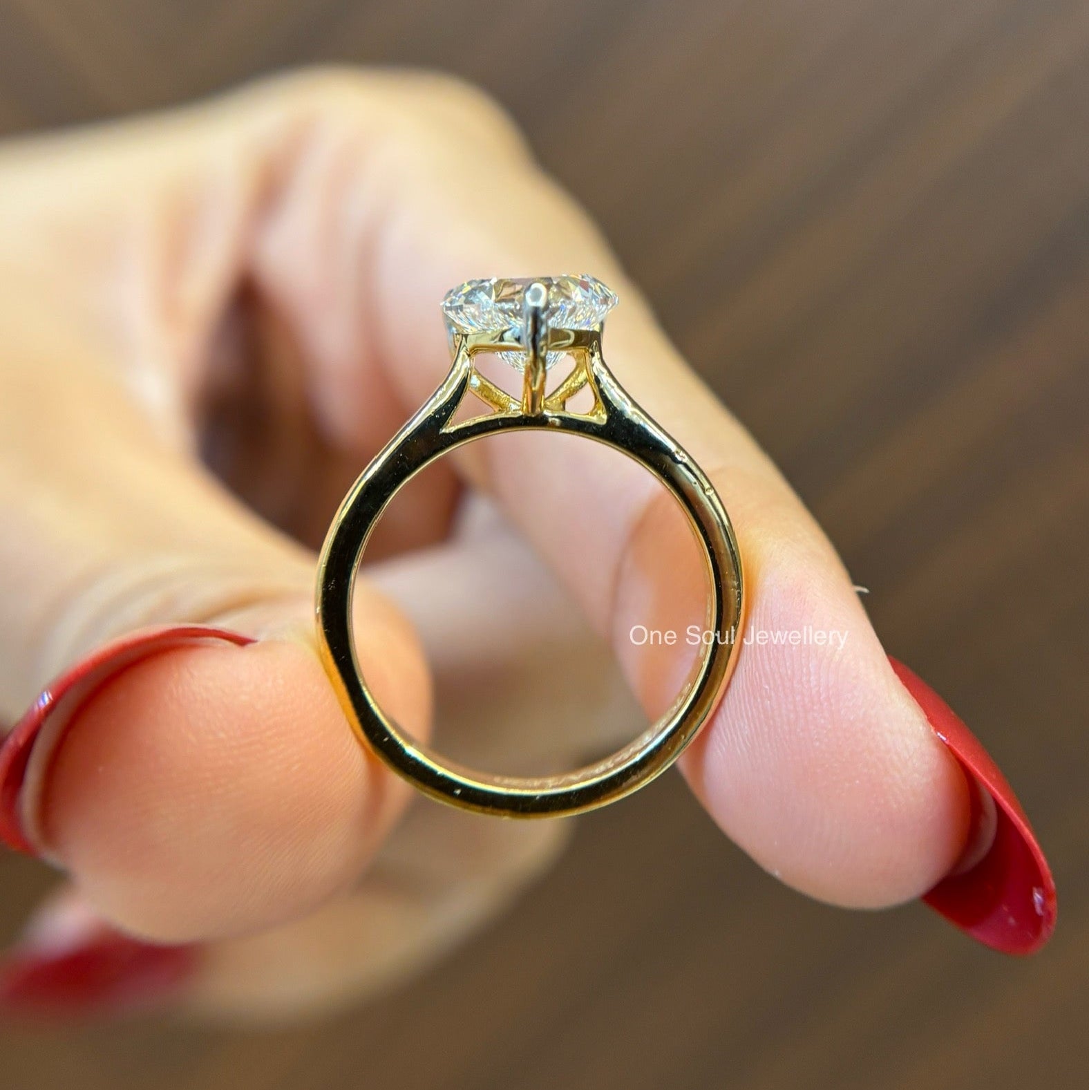 2.00 CT Heart Cut Lab Diamond Engagement Ring, Solitaire Wedding Ring, Unique. Proposal Ring, IGI Certified Anniversary Gifts, Bridal Ring