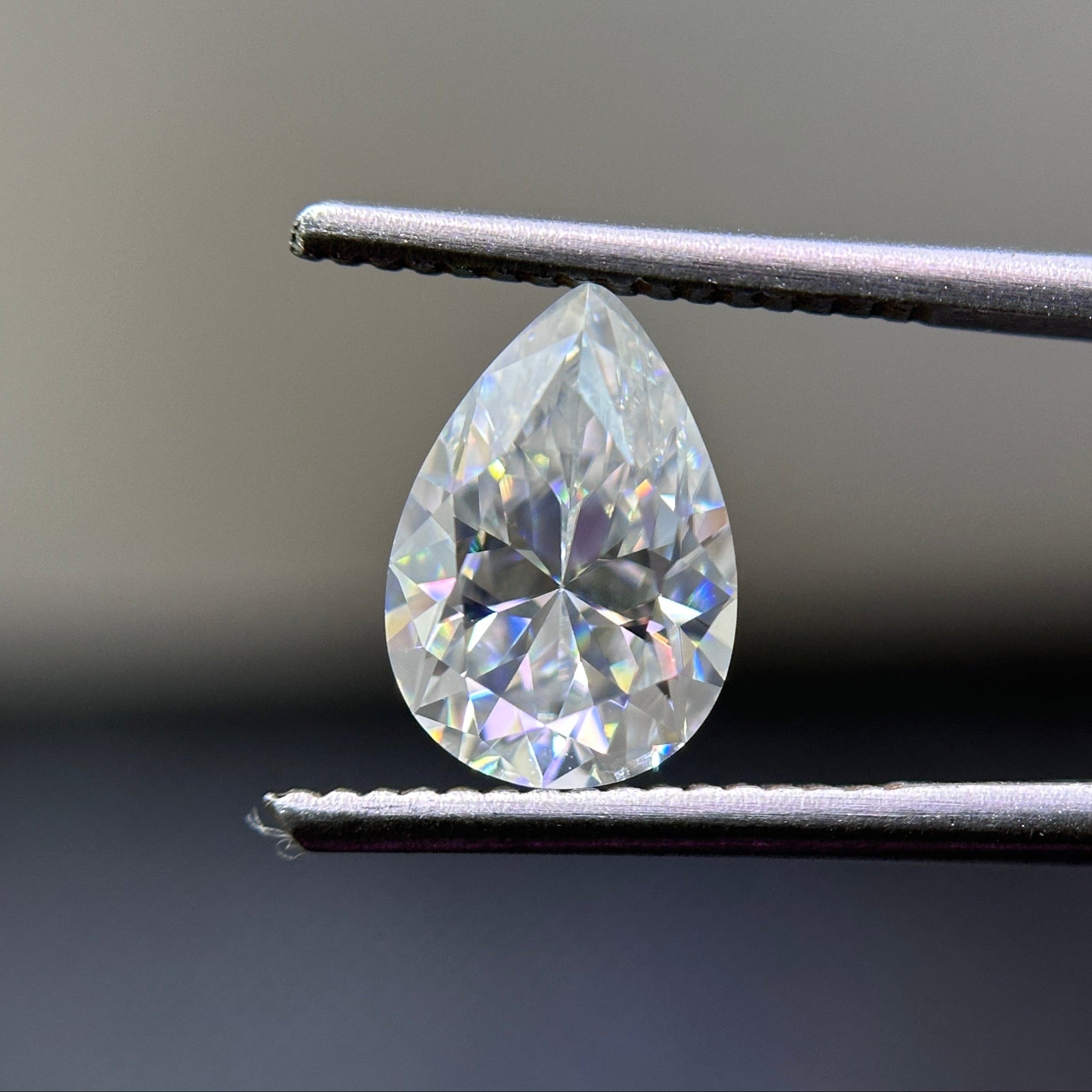 10x7mm D Color Pear Cut Moissanite, Colorless Brilliant Loose Stone for Engagement Ring, Wedding Ring, Pendant, Earrings, Anniversary Gifts
