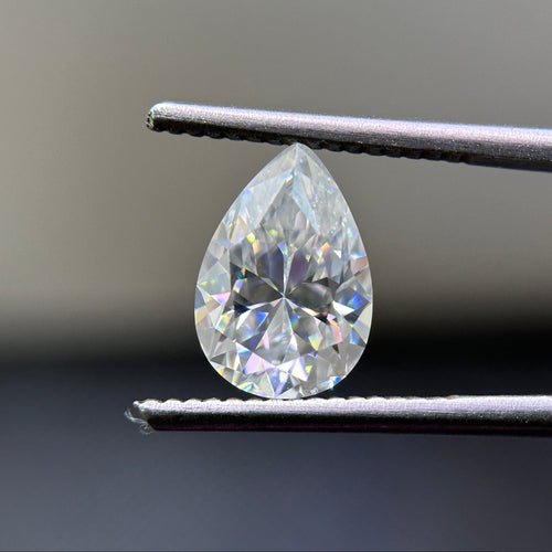 10x7mm D Color Pear Cut Moissanite, Colorless Brilliant Loose Stone for Engagement Ring, Wedding Ring, Pendant, Earrings, Anniversary Gifts