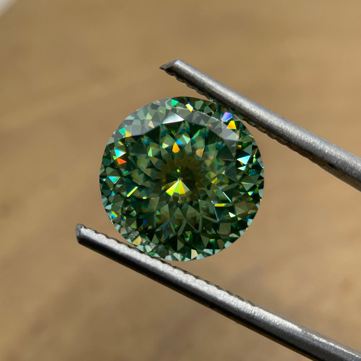 Antique Portuguese Cut Dark Green Color Loose Moissanite for Engagement Ring / Fancy Moissanite for Jewelry Making / Antique Moissanite