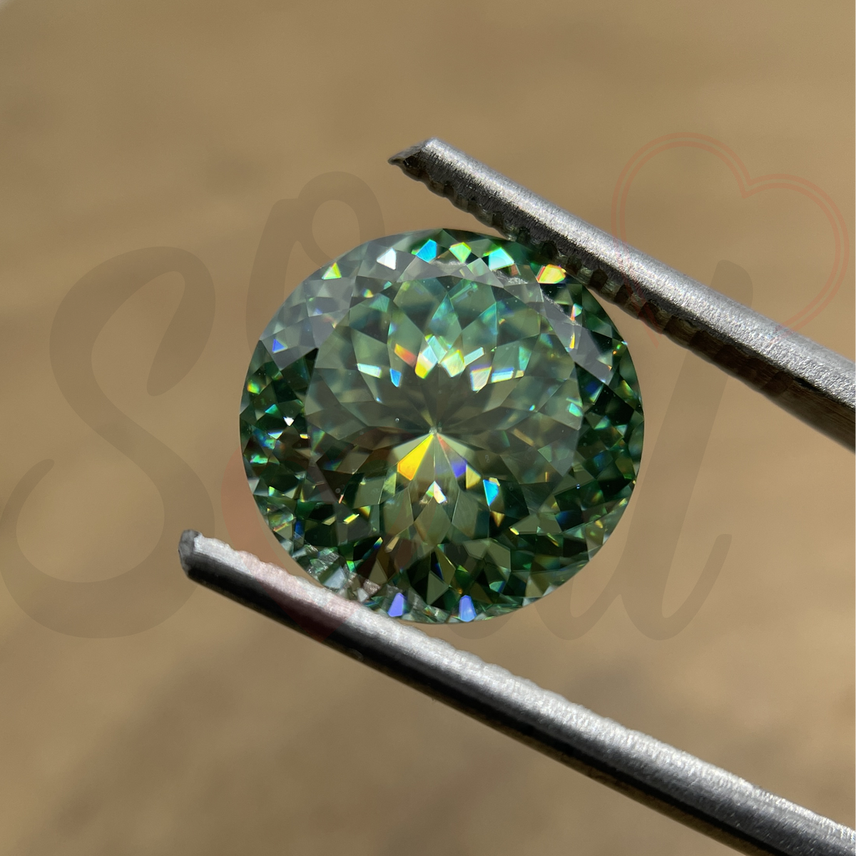 Antique Portuguese Cut Dark Green Color Loose Moissanite for Engagement Ring / Fancy Moissanite for Jewelry Making / Antique Moissanite