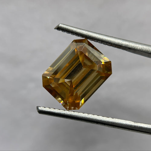 1.00Ct to 5.00Ct Emerald Cut Champagne Moissanite, Antique Cut Moissanite, Fancy Moissanite, Champagne Moissanite for Jewelry Making
