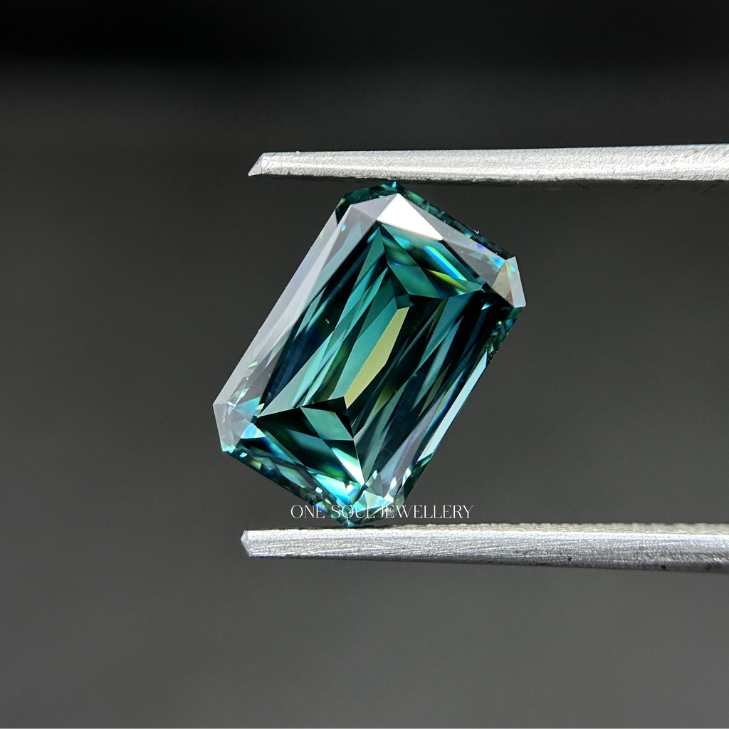 Natural Dark Green Criss Cut Loose Moissanite, Criss Cut Moissanite for Engagement Ring, for Wedding Ring, Gifts for Her, Custom Made Ring