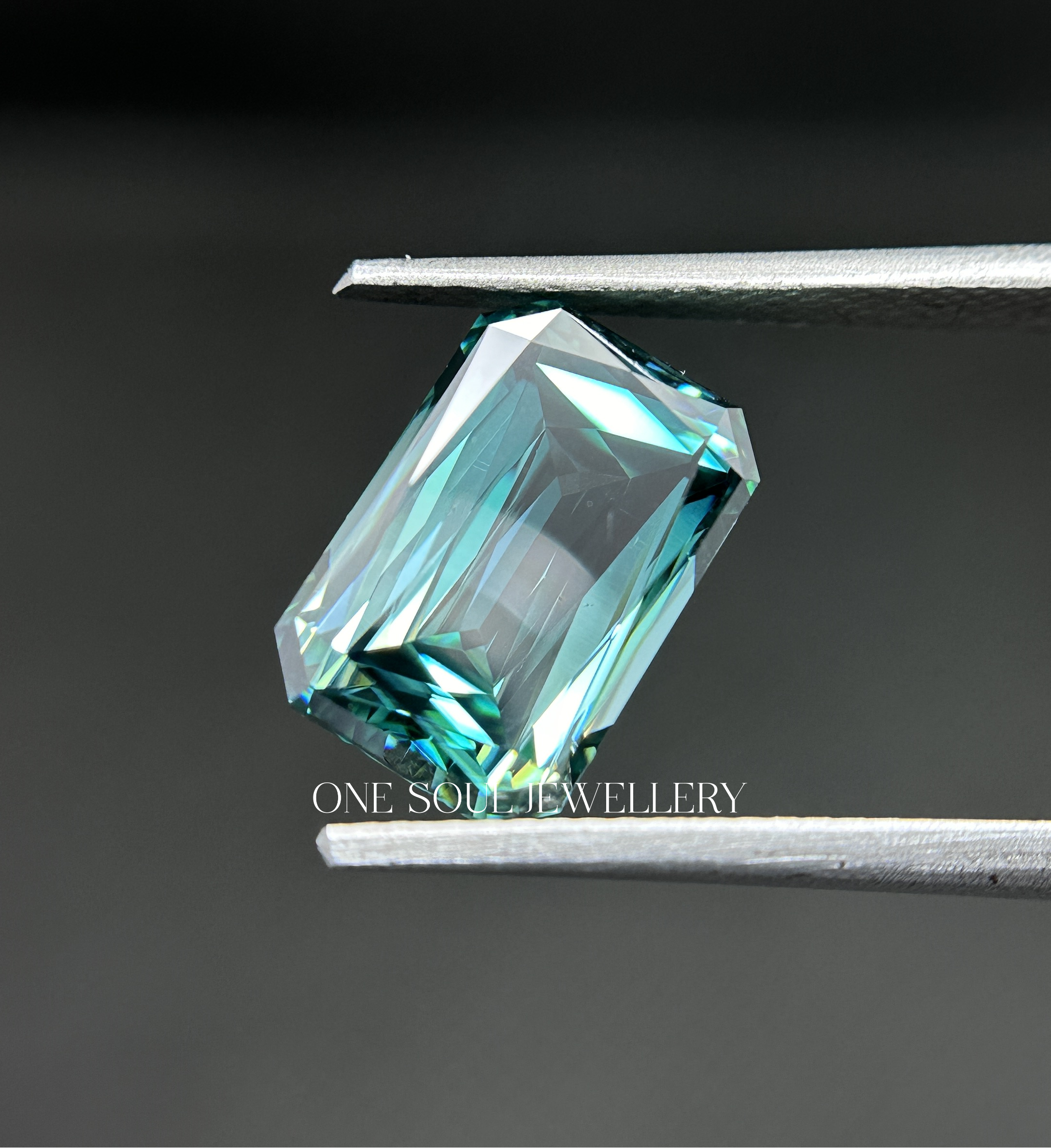 Natural Dark Green Criss Cut Loose Moissanite, Criss Cut Moissanite for Engagement Ring, for Wedding Ring, Gifts for Her, Custom Made Ring