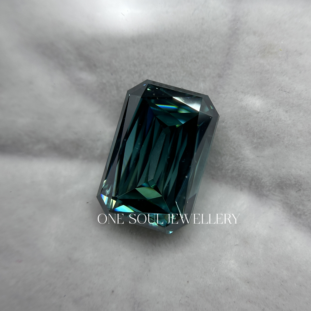 Natural Dark Green Criss Cut Loose Moissanite, Criss Cut Moissanite for Engagement Ring, for Wedding Ring, Gifts for Her, Custom Made Ring