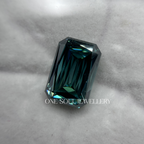 Natural Dark Green Criss Cut Loose Moissanite, Criss Cut Moissanite for Engagement Ring, for Wedding Ring, Gifts for Her, Custom Made Ring