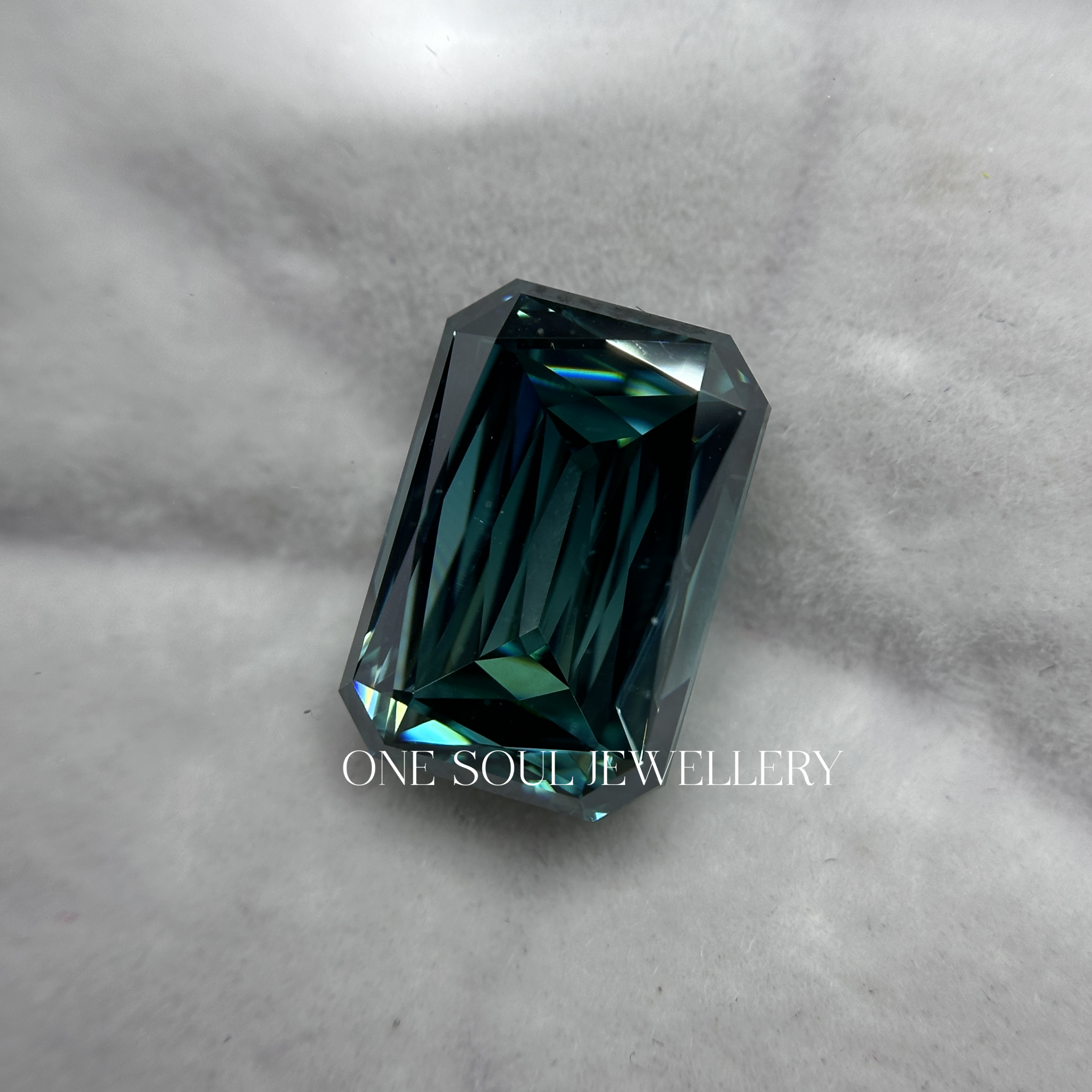 Natural Dark Green Criss Cut Loose Moissanite, Criss Cut Moissanite for Engagement Ring, for Wedding Ring, Gifts for Her, Custom Made Ring