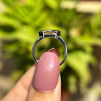 2.00 CT Dutch Marquise Yellow Moissanite Engagement Ring, East West Set Wedding Ring, Half Bezel Solitaire Ring, Wide Band Ring, V Prong