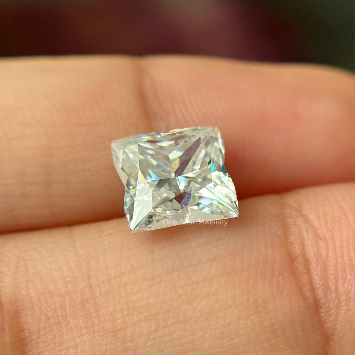 Antique 3.00CT Four Leaf Clover Loose Moissanite, Hand Cut Fancy Moissanite for Unique Jewelry, Best Flower Shape Diamond Alternative