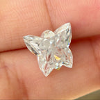 Butterfly Cut Moissanite Diamond, Fancy Antique Cut Gem for Custom Engagement Ring, Handmade Loose Stone, Unique Jewelry Gift