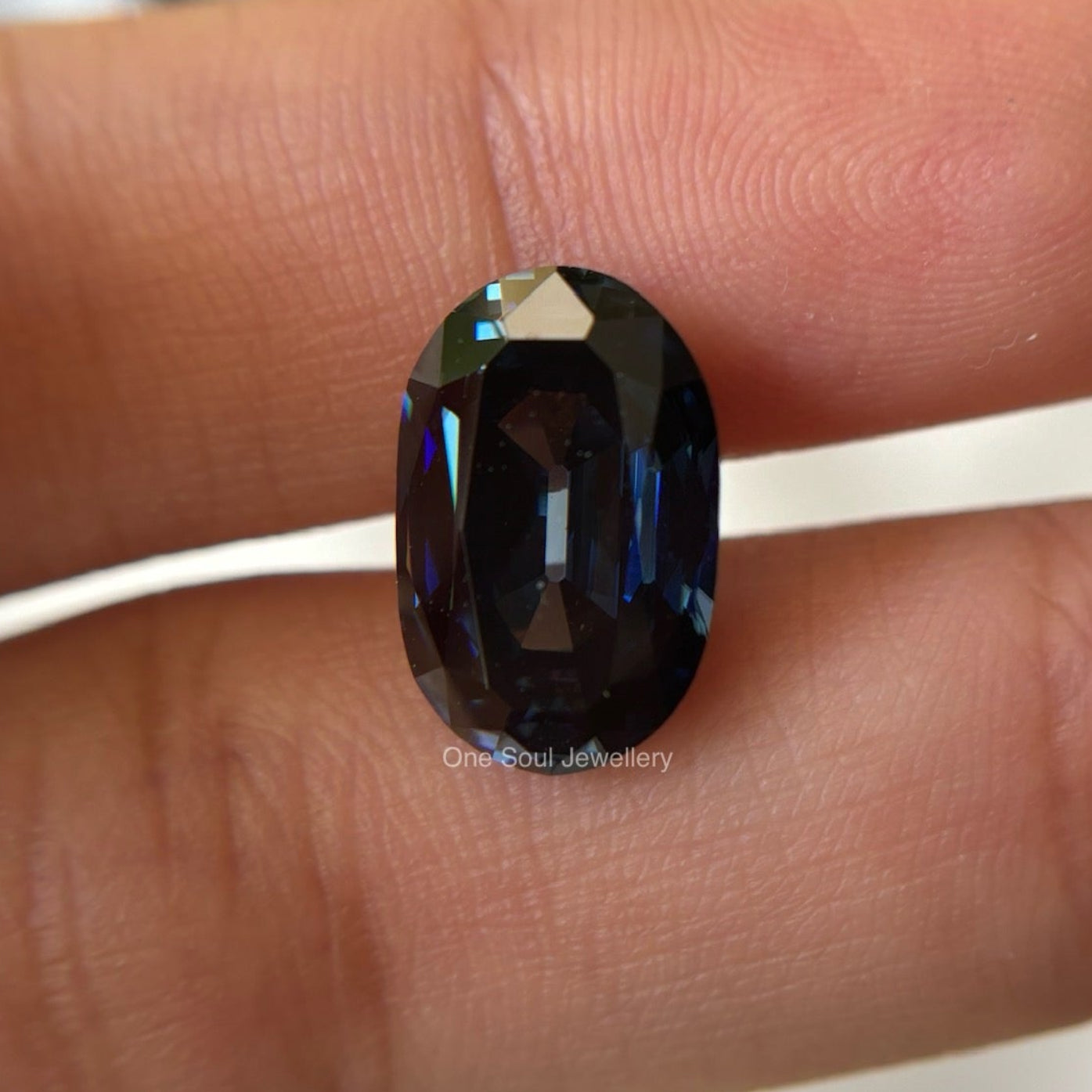 Old Mine Cut Royal Blue Moissanite, Elongated Cushion Cut Moissanite for Engagement Ring, Antique Cut, Handcrafted Moissanite, Gifts for Her