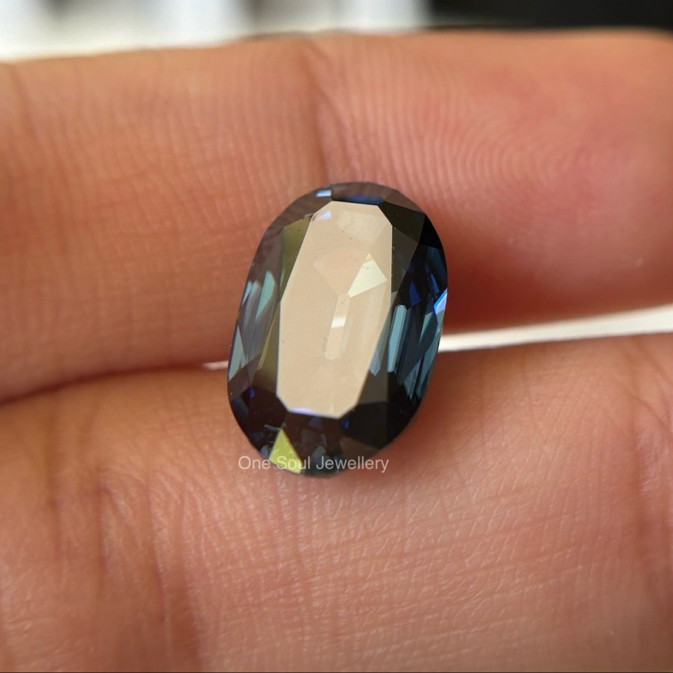 Old Mine Cut Royal Blue Moissanite, Elongated Cushion Cut Moissanite for Engagement Ring, Antique Cut, Handcrafted Moissanite, Gifts for Her