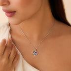 Heart of the Sea Rhodium Plated Necklace
