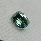2.00 CT OMC Cushion Dark Green Loose Moissanite for Engagement Ring, Handcrafted Unique Moissanite, Fancy Color Stone, Gifts for Her
