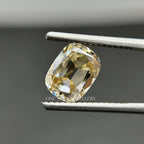 2.00CT Antique Elongated OMC Yellow Moissanite, Old Mine Cut Loose Moissanite for Engagement Ring/ Earrings/ Jewelry, Anniversary Gifts