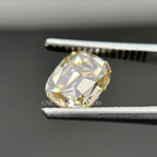 2.00CT Antique Elongated OMC Yellow Moissanite, Old Mine Cut Loose Moissanite for Engagement Ring/ Earrings/ Jewelry, Anniversary Gifts