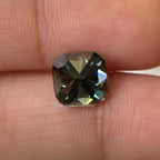 8.00 MM Cushion Cut Peacock Green Moissanite for Engagement Ring, Fancy Green Moissanite for Jewelry making, Brilliant Cut Shinny Diamond